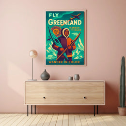 Wander In Color Fly Greenland Poster