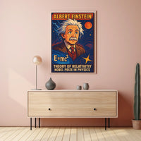 Einstein Relativity Vintage Poster
