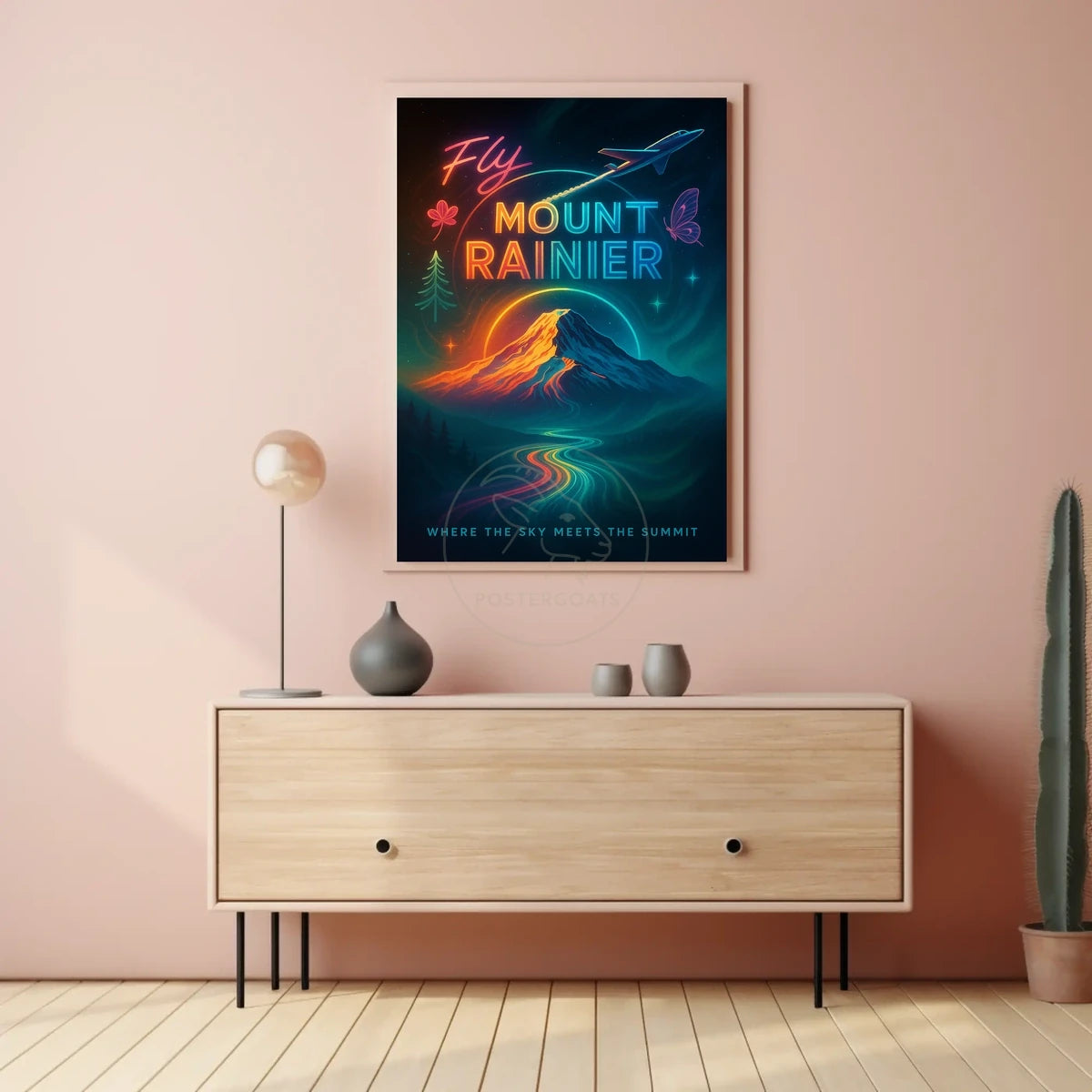 Mount Rainier Adventure Travel Poster