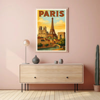 Paris Vintage Travel Poster PosterGoat