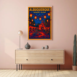 Albuquerque Desert Glow Poster