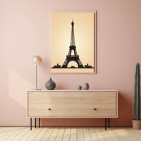 Eiffel Tower Silhouette Poster
