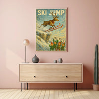 Ski Jump Spectacle Poster