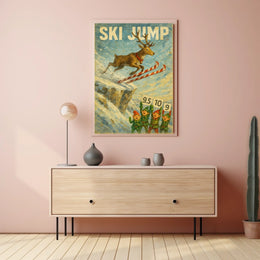 Ski Jump Spectacle Poster