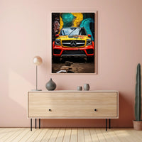 Vibrant Automotive Art Poster PosterGoat