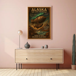 Alaska Vintage Scenic Poster Wall Art Print Last Frontier
