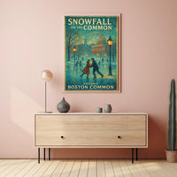 Snowfall on the Common Poster