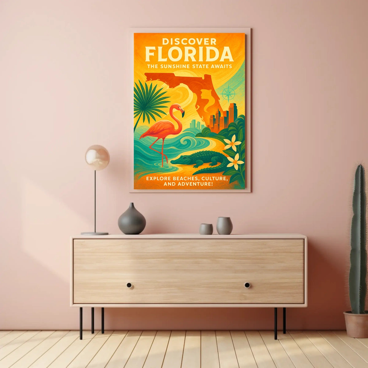 Discover Florida The Sunshine State Awaits Poster