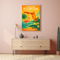 Discover Florida The Sunshine State Awaits Poster