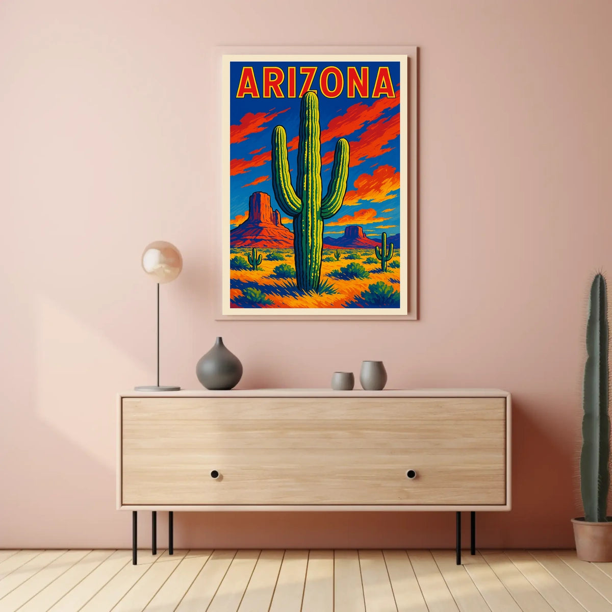 Arizona Desert Landscape Poster