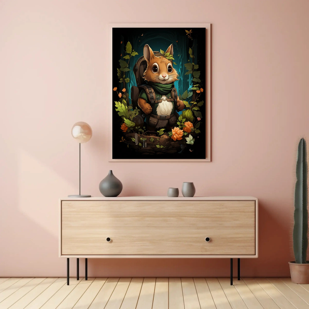 Enchanted Forest Poster Adventure Awaits Wall Art Decor
