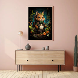 Enchanted Forest Poster Adventure Awaits Wall Art Decor