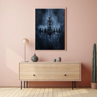 Gothic Chandelier Elegance Poster