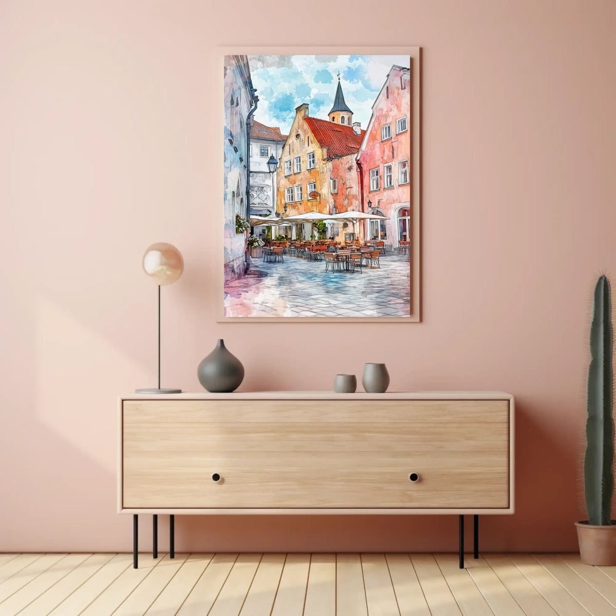 Estonia Tallinn Town Hall Square Poster
