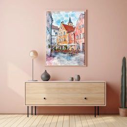 Estonia Tallinn Town Hall Square Poster