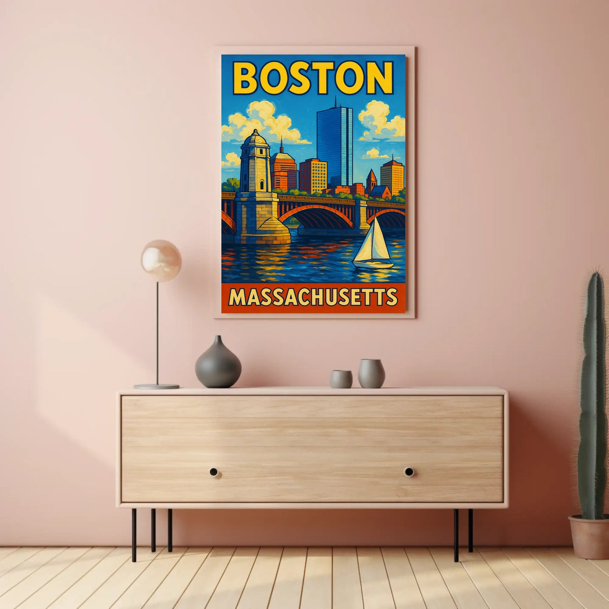 Boston Skyline Poster