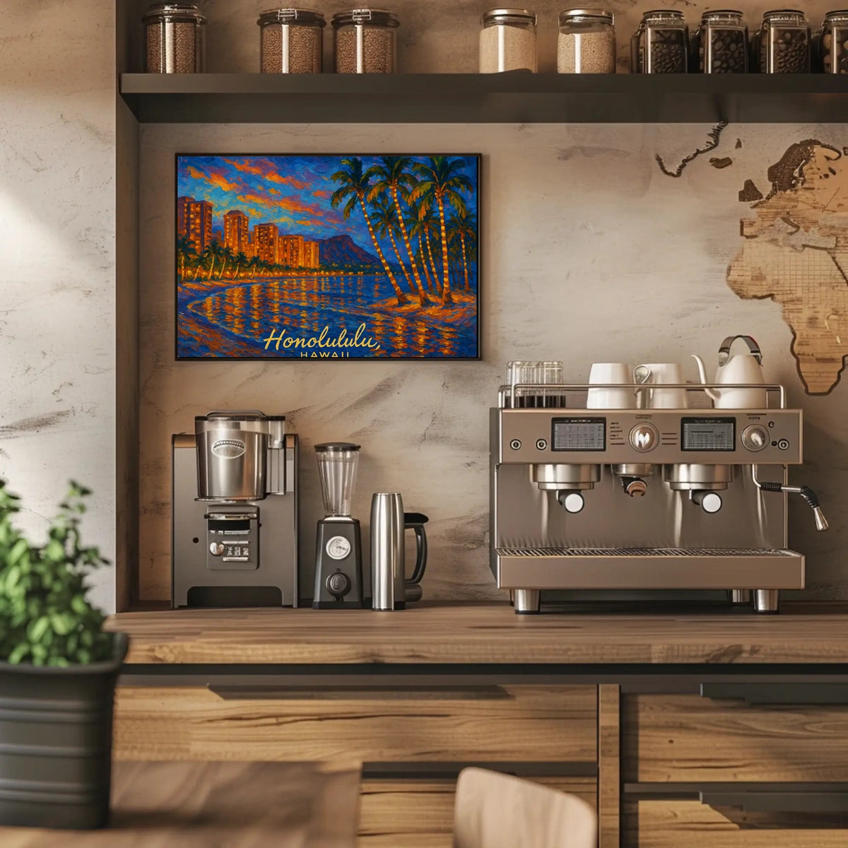 Honolulu Hawaii Wanderlust Beach Photography Poster