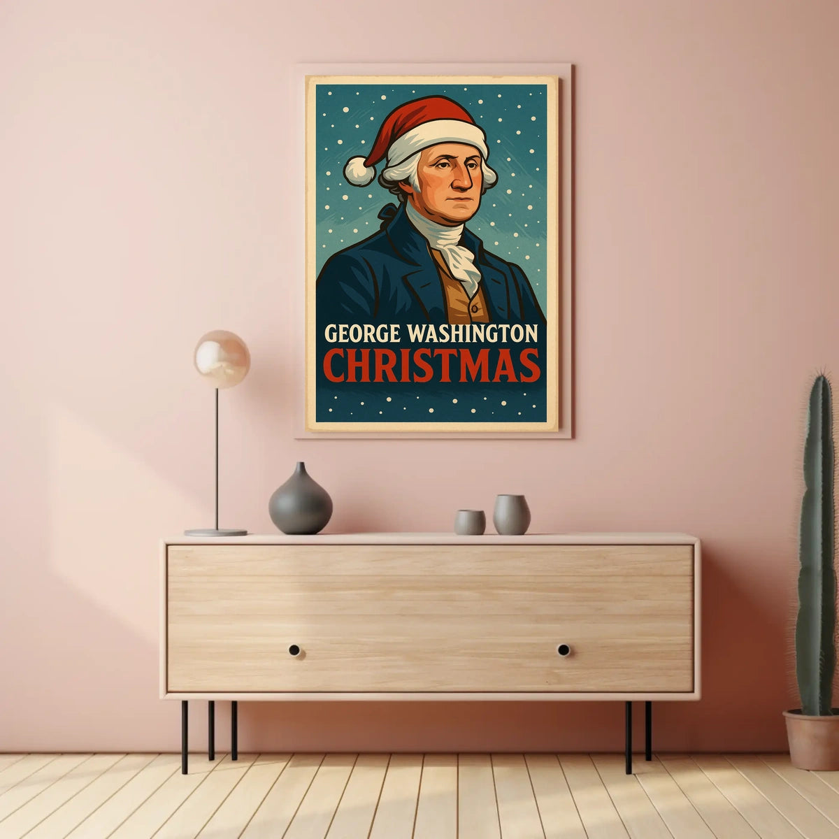 George Washington Christmas Poster