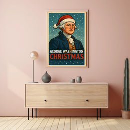 George Washington Christmas Poster