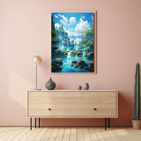 Enchanted Waterfall Paradise Poster