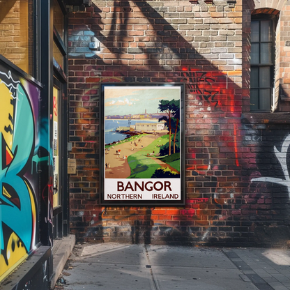 Vintage Poster - Bangor Northern Ireland