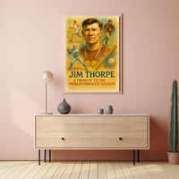 Jim Thorpe Legendary Athlete Tribute Poster
