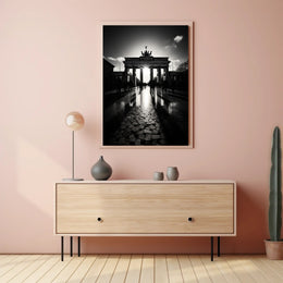Shadows At The Brandenburg Gate Poster