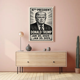 Donald Trump 47th President Poster