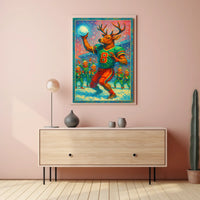 Festive Reindeer Celebration Sports Poster