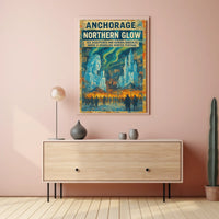 Anchorage Northern Glow Poster