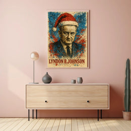 Lyndon B. Johnson 36th President of the United States Christmas SeriesPoster