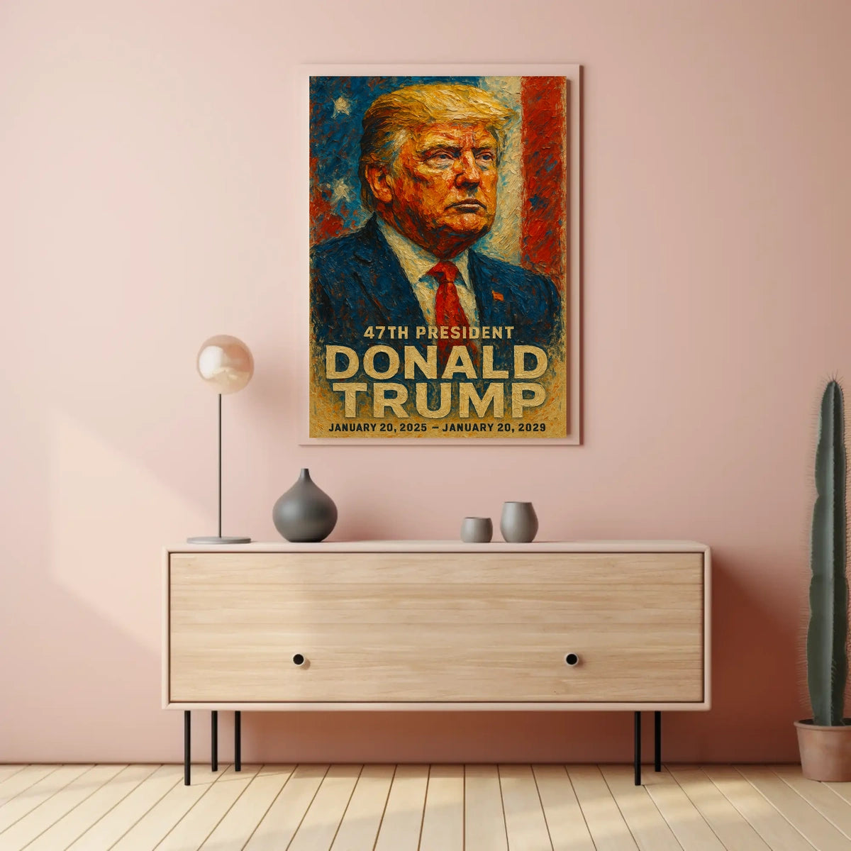 Donald Trump Resolute in the Storm Poster