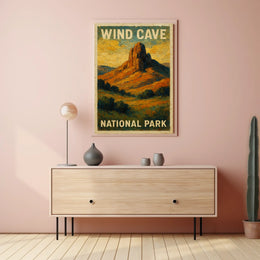 Wind Cave National Park Nature Landscape Photography Realism Wanderlust Decor Poster