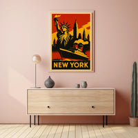 New York City Iconic Landmarks Poster