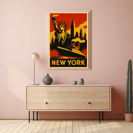New York City Iconic Landmarks Poster