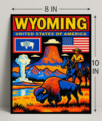 Wyoming Natural Wonders Poster PosterGoat