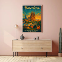 Barcelona A City of Dreams and Culture Poster