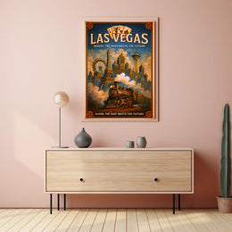 Las Vegas  Where the Past Meets the Future Poster PosterGoat