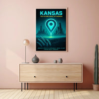 Kansas The Future Heart of America Poster PosterGoat