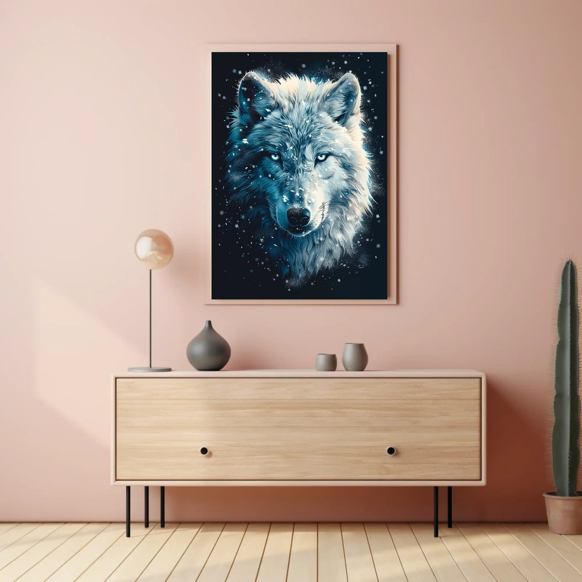 The Majestic Wolf Poster