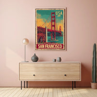 San Francisco Vintage Travel Poster