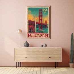 San Francisco Vintage Travel Poster