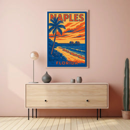 Naples Florida Coastal Escape Poster 18 By 24 Inches