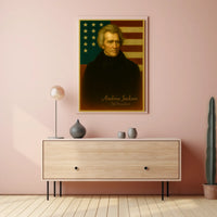 Andrew Jackson Vintage Patriotic American History Poster