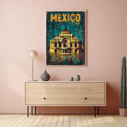 Mexico City Architectural Poster