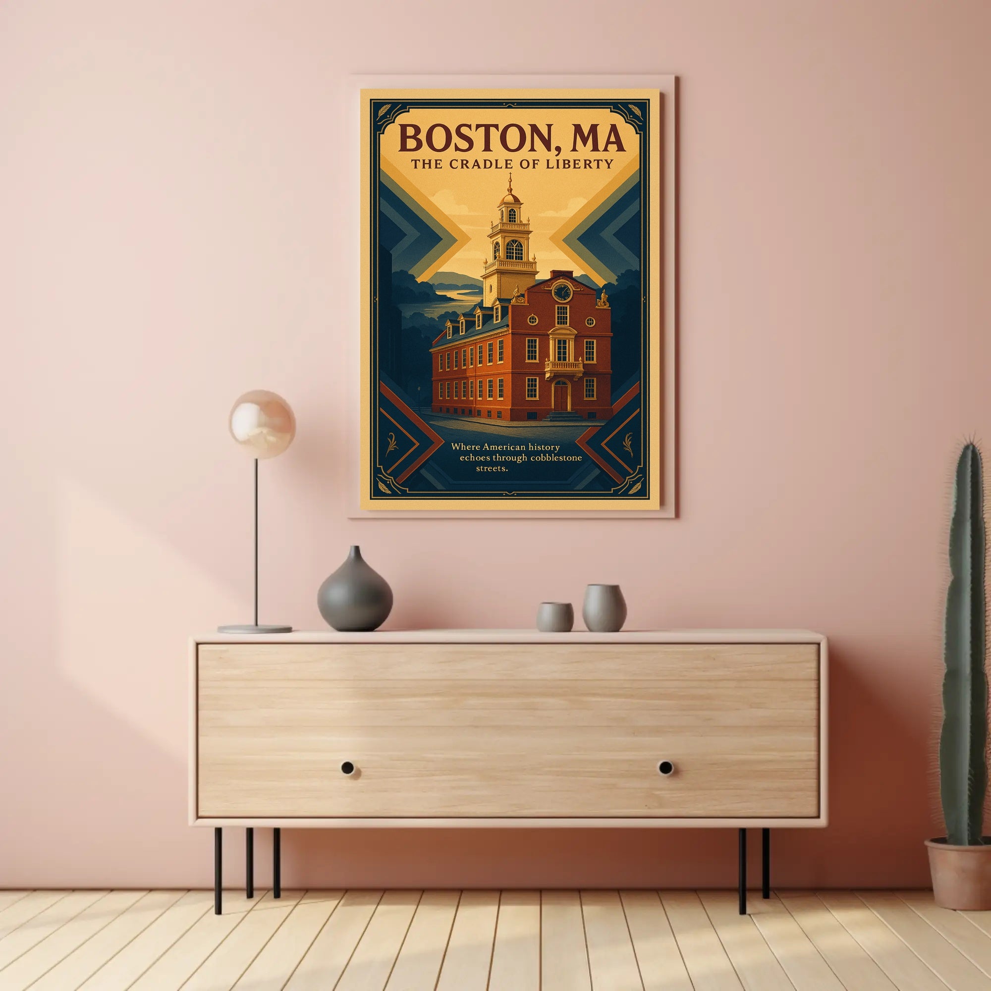 Boston Cradle of Liberty Urban or Cityscape Poster