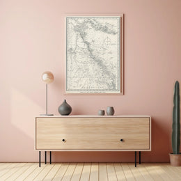 Chart Of The Great Barrier Reef Area Poster
