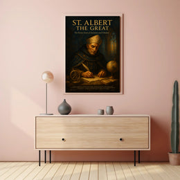 St. Albert the Great Patron Saint of Scientists and Scholars Poster PosterGoat