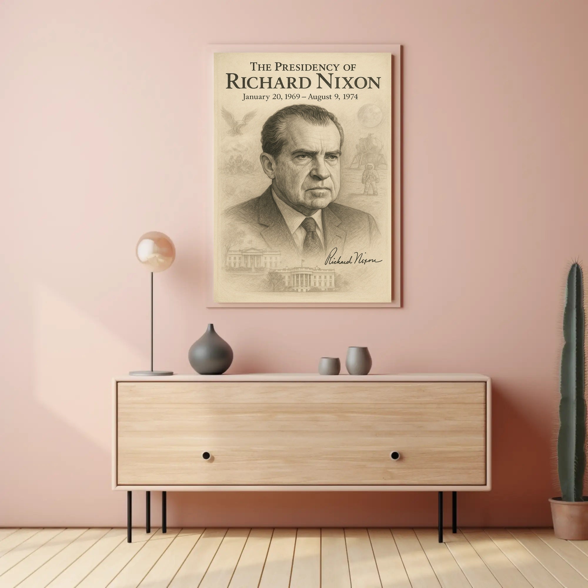 Richard Nixon The Presidency Wall Art Poster PosterGoat