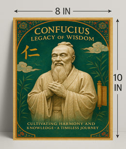 Confucius Legacy of Wisdom Wall Art Print PosterGoat